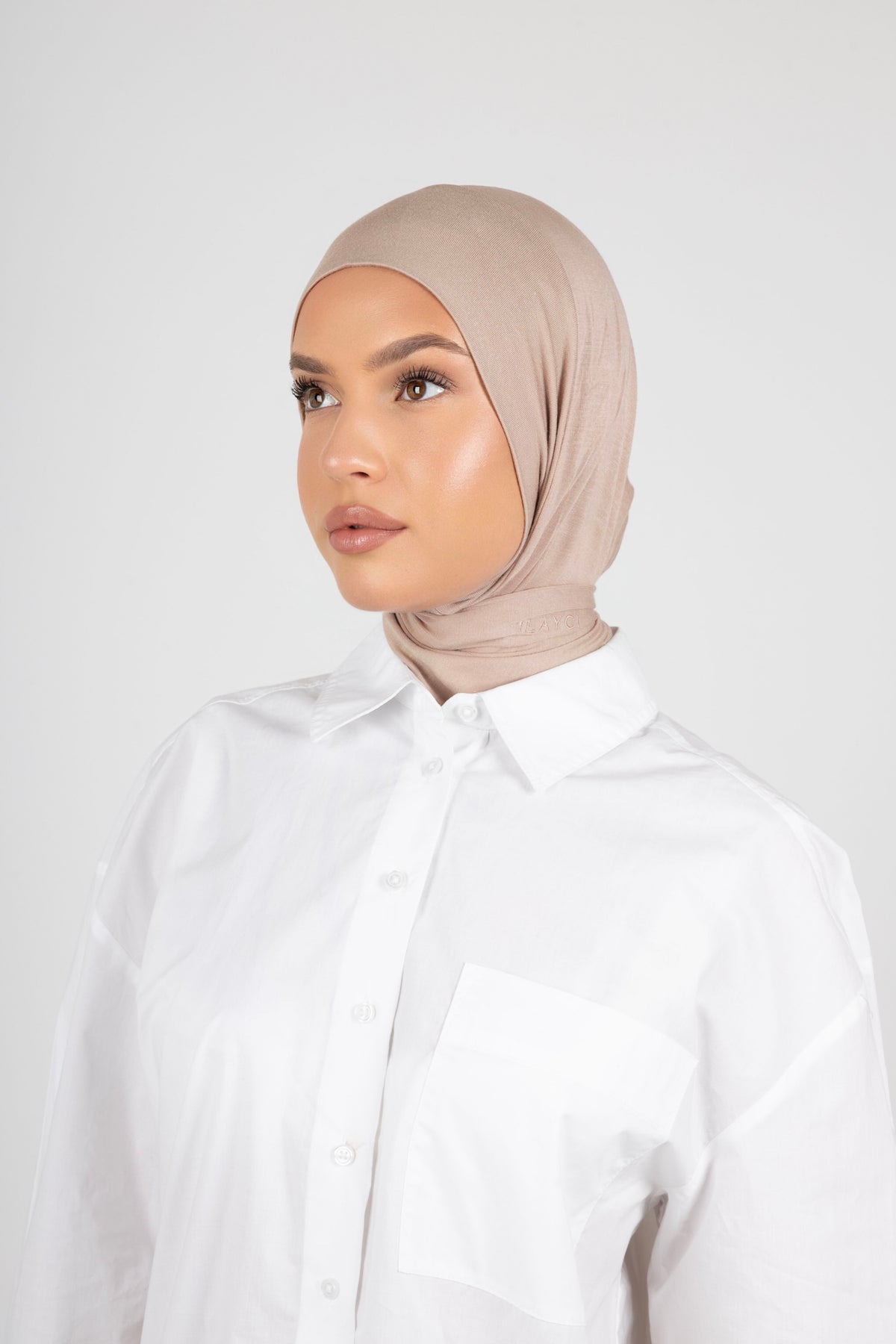 Magnetique Hijab | Latte
